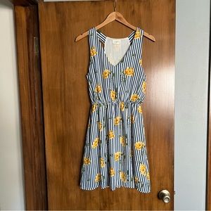 Striped Rose Racerback Dress